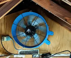attic fan services with installed attic ventilation fan system in Milwaukee, WI